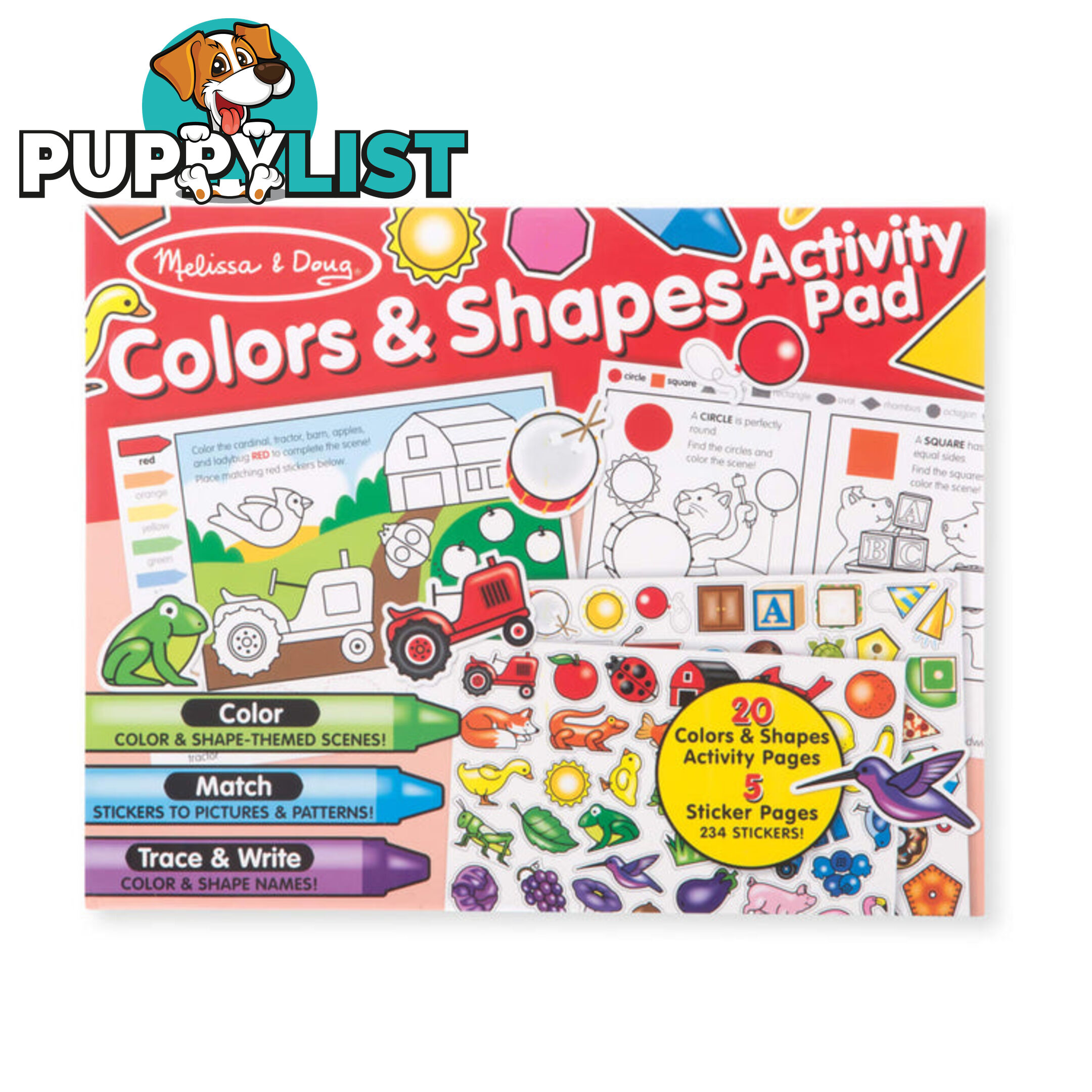 Melissa & Doug - Colors & Shapes Activity Pad - Mdmnd8564 - 000772085649