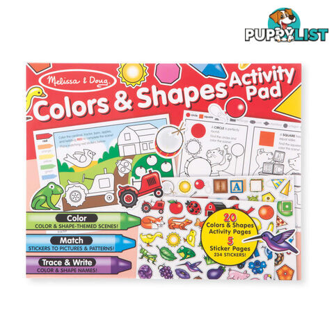 Melissa & Doug - Colors & Shapes Activity Pad - Mdmnd8564 - 000772085649