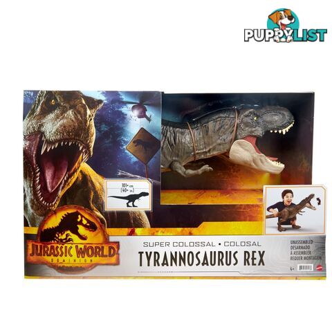 Jurassic World Super Colossal Tyrannosaurus Rex Dinosaur Figure - Mahbk73 - 887961991161