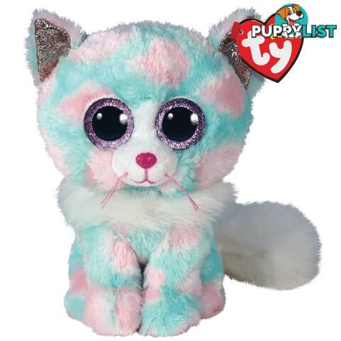 Ty Beanie Boos - Opal - Pastel Cat  23cm Medium - 008421372881