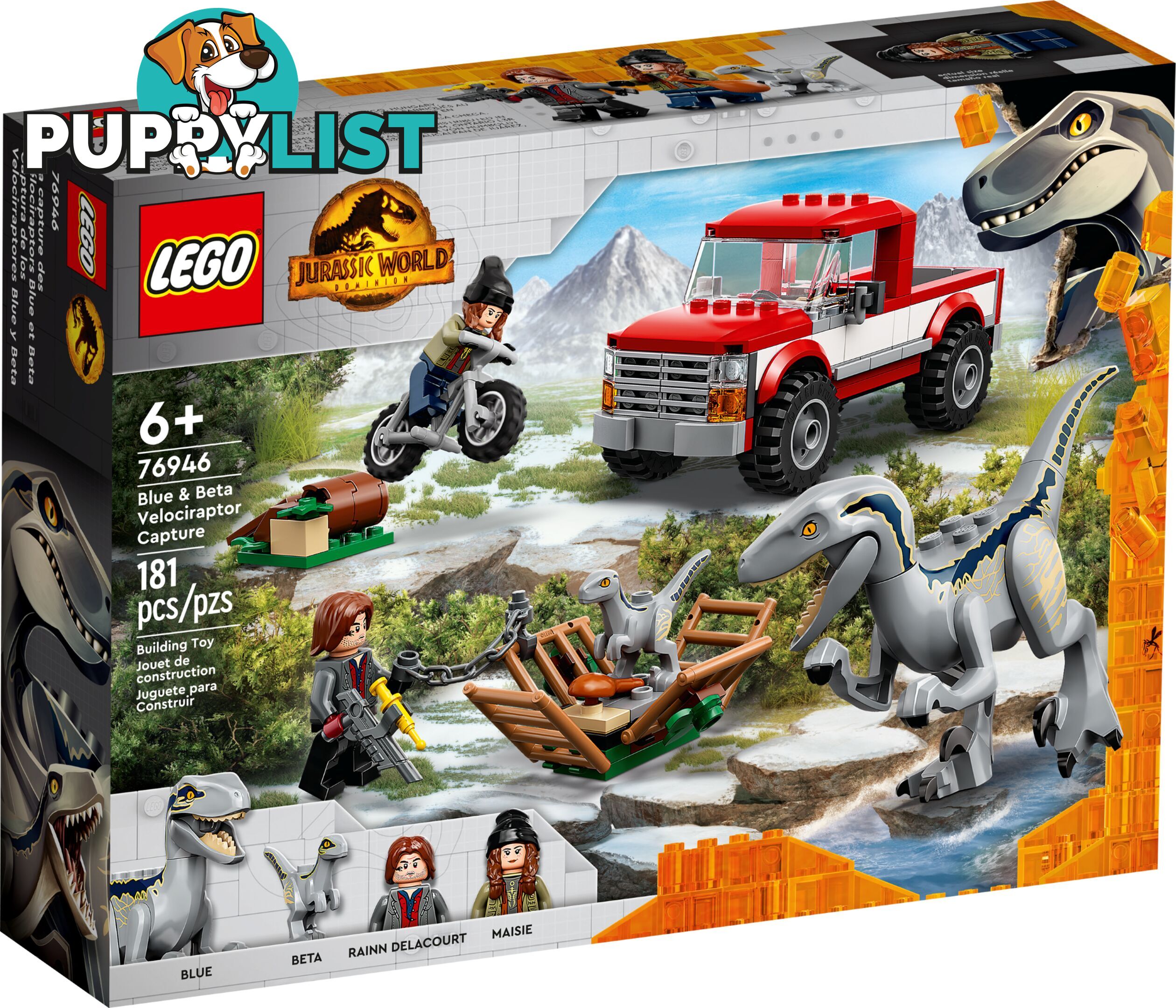 LEGO 76946 Blue & Beta Velociraptor Capture - Jurassic World - 5702016913521