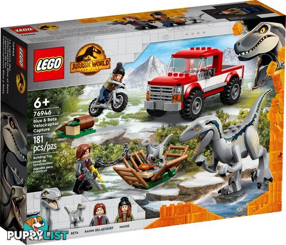 LEGO 76946 Blue & Beta Velociraptor Capture - Jurassic World - 5702016913521