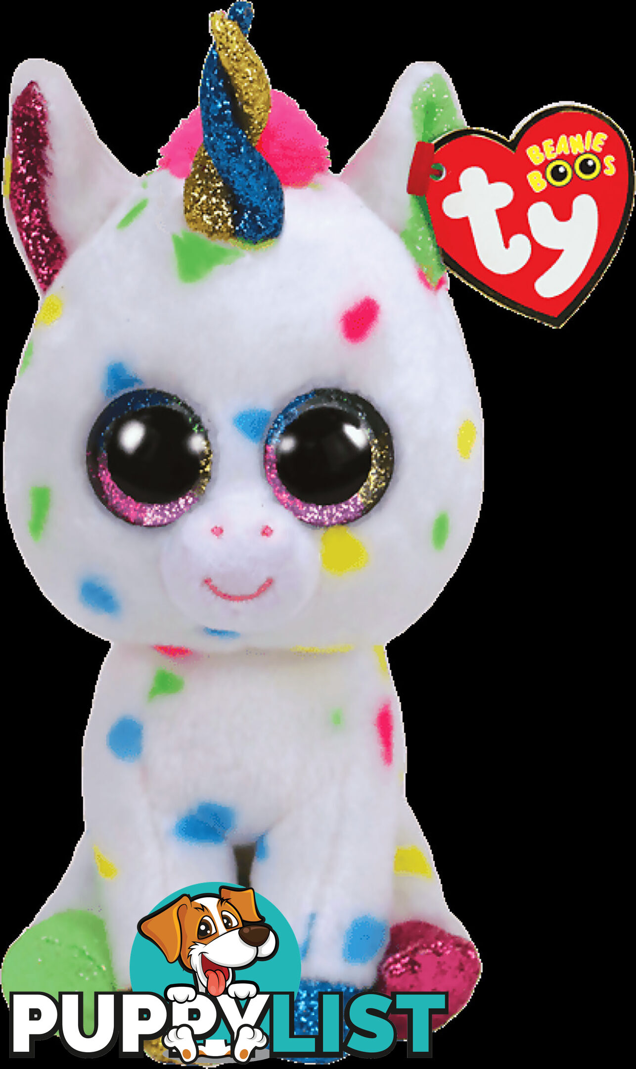 Ty - Beanie Boos - Harmonie Multicolor Unicorn Large 41cm - Bg36891 - 008421368914