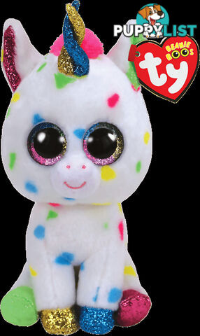 Ty - Beanie Boos - Harmonie Multicolor Unicorn Large 41cm - Bg36891 - 008421368914