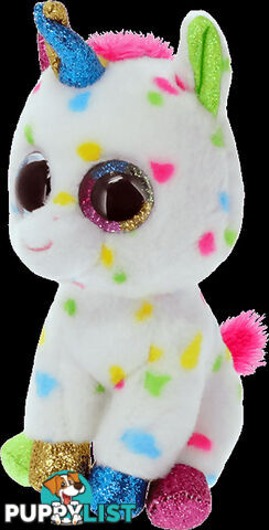 Ty - Beanie Boos - Harmonie Multicolor Unicorn Large 41cm - Bg36891 - 008421368914