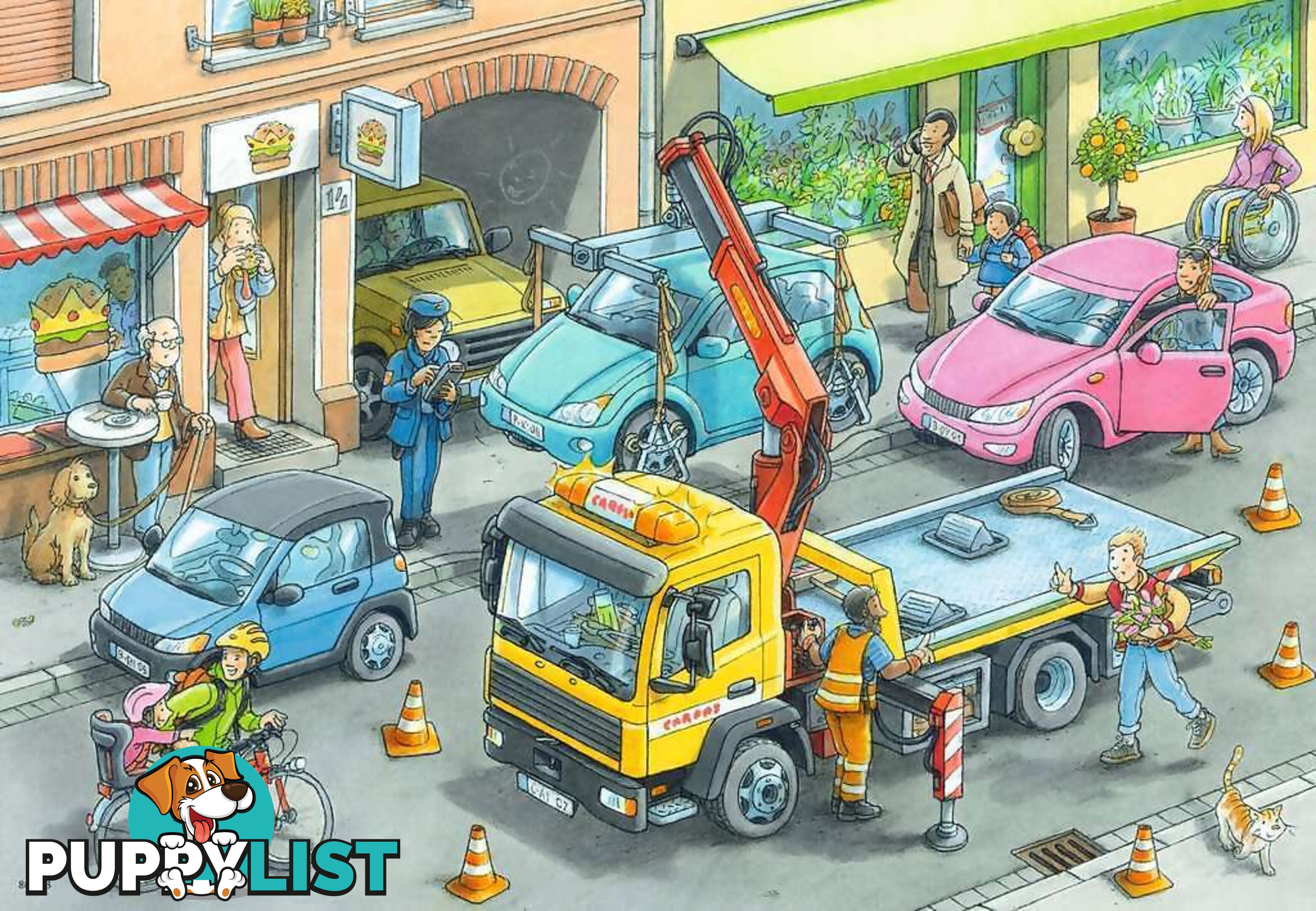 Ravensburger - Working Trucks Garbage Truck And Tow Truck Jigsaw Puzzle 2 X 24pc - Mdrb05096 - 4005556050963