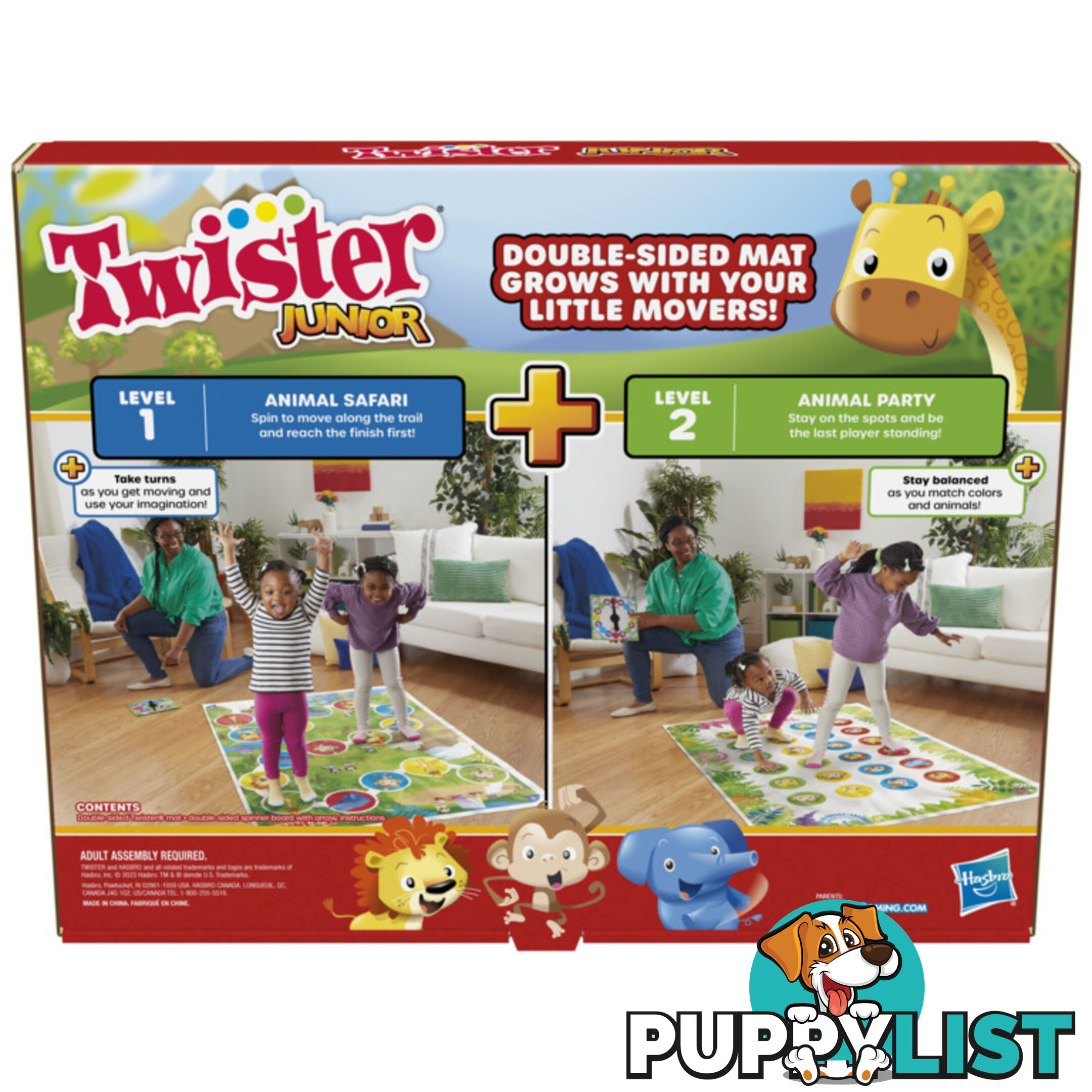 Hasbro Twister Junior Game Animal Adventure - Hbf74780000 - 195166212265