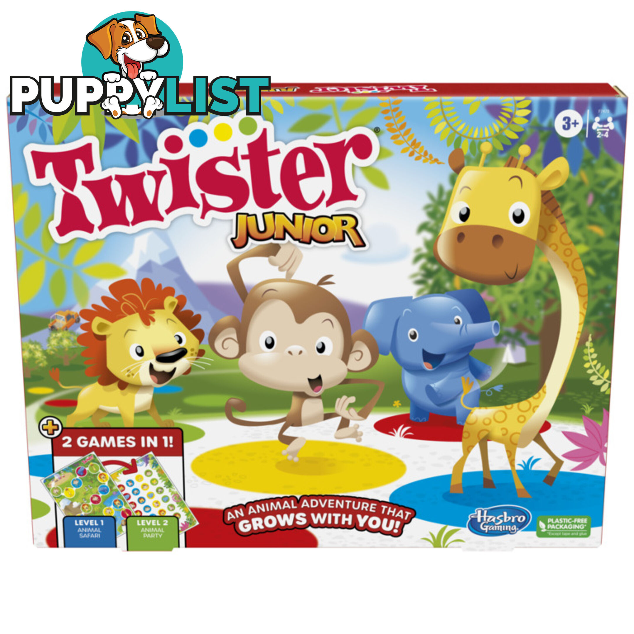 Hasbro Twister Junior Game Animal Adventure - Hbf74780000 - 195166212265