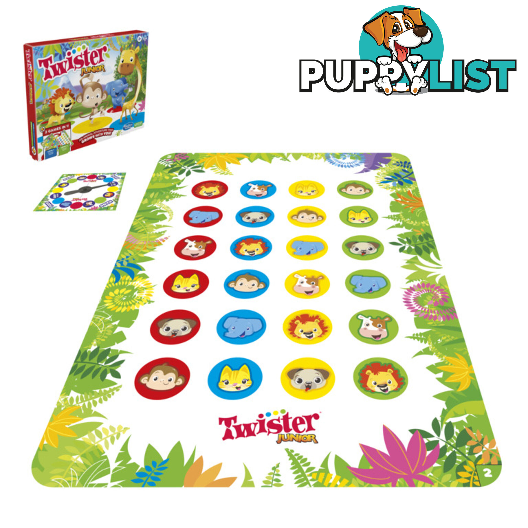 Hasbro Twister Junior Game Animal Adventure - Hbf74780000 - 195166212265