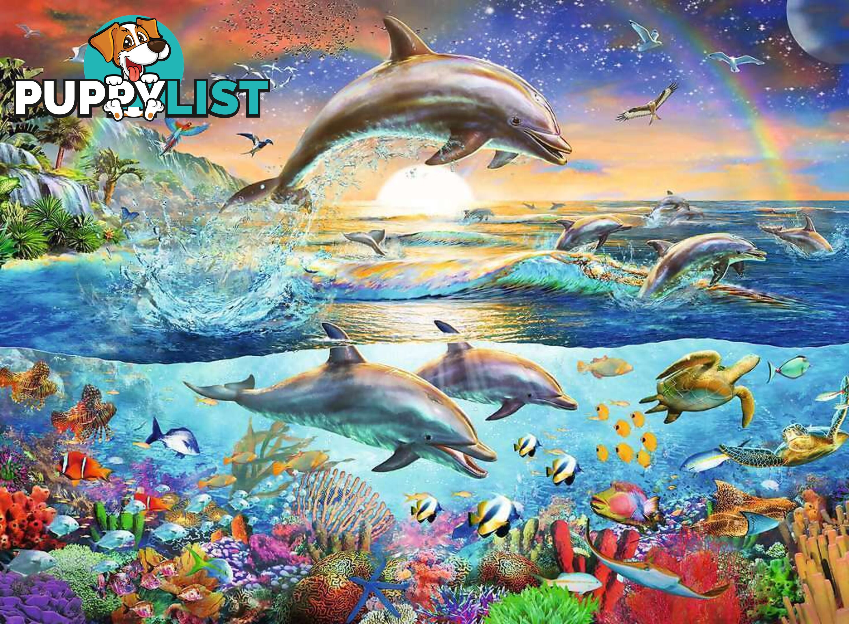 Ravensburger - Dolphin Paradise Jigsaw Puzzle 300pc - Mdrb12895 - 4005556128952