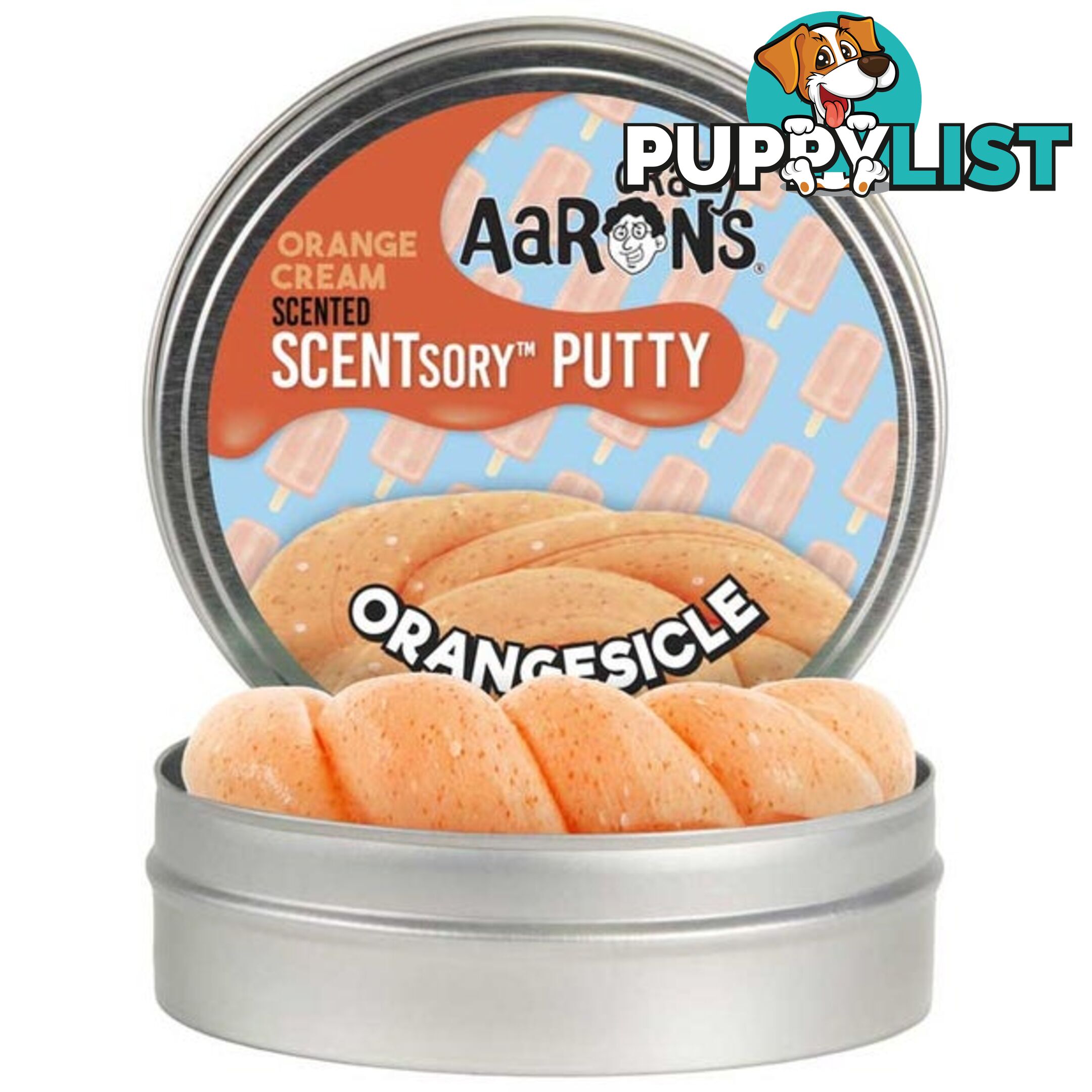 Crazy Aaron's Scentsory Putty Orangesicle (orange Cream Scented) 2.5inch - Bgscnos055 - 787790210207