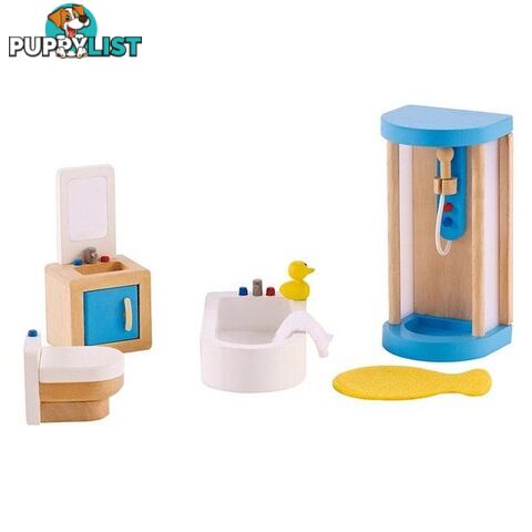 Hape -  Family Bathroom Wooden Set Art64440 - 6943478004498