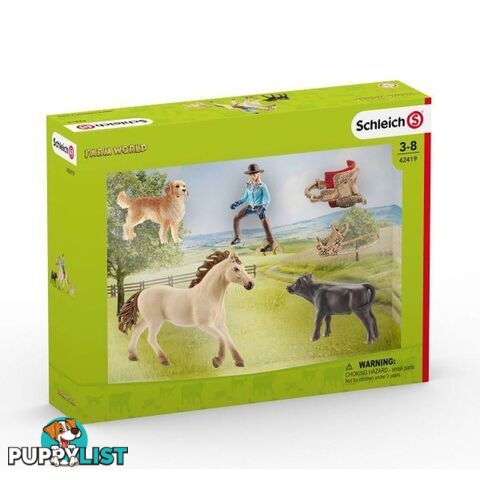 Schleich - Western Riding Playset Sc42419 - 4055744020605