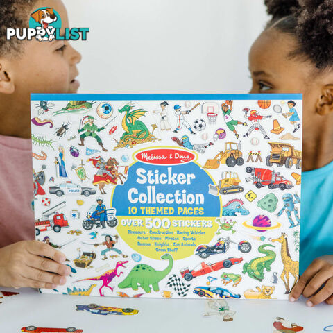 Melissa & Doug - Sticker Collection Book: 500+ Stickers - Dinosaurs Vehicles Space And More - Mdmnd4246 - 000772042468