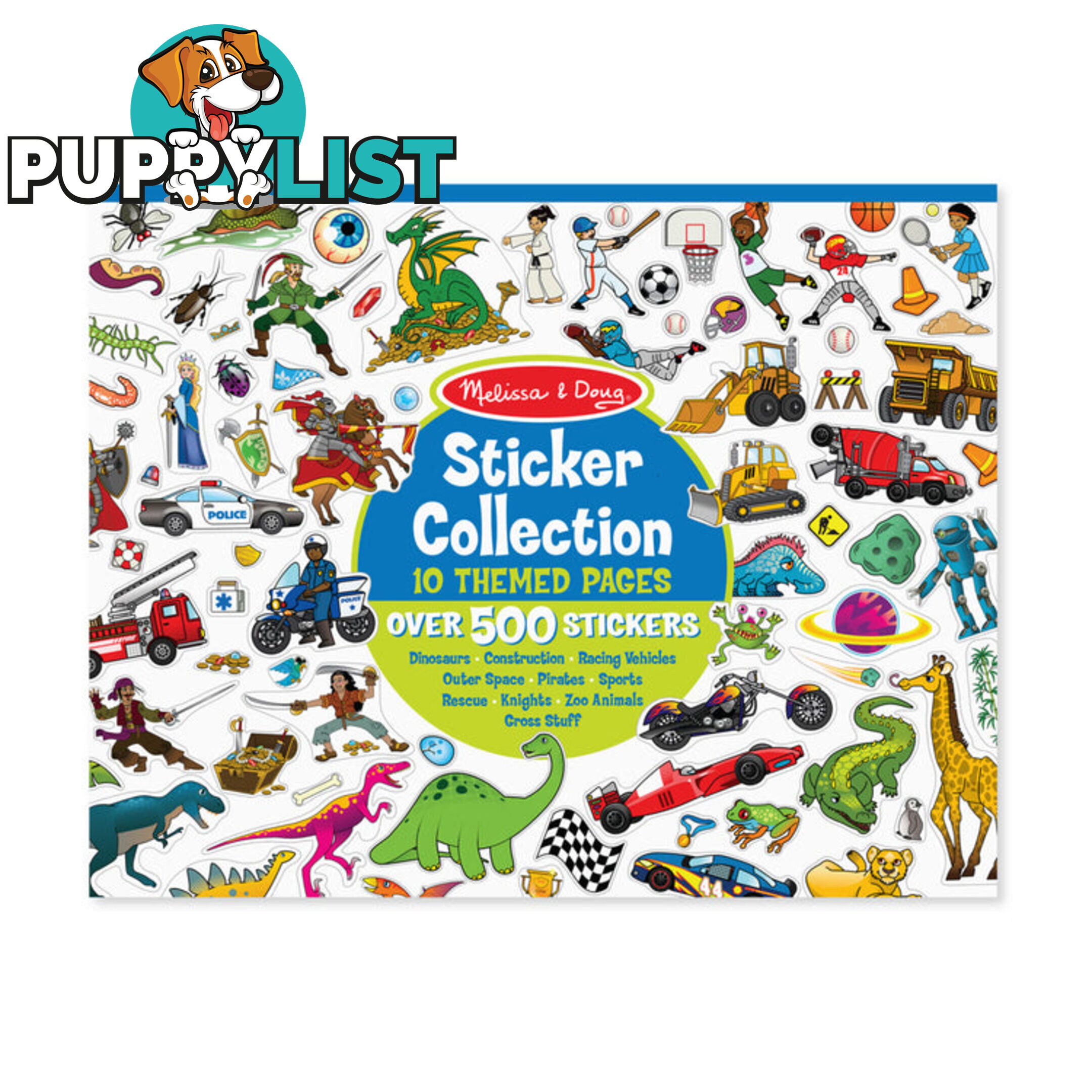 Melissa & Doug - Sticker Collection Book: 500+ Stickers - Dinosaurs Vehicles Space And More - Mdmnd4246 - 000772042468