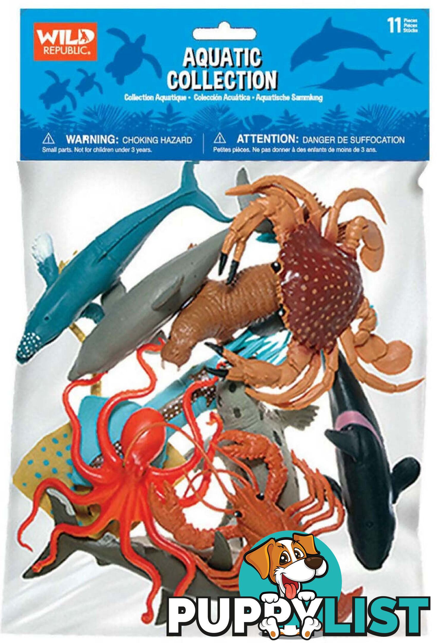 Wild Republic - Polybag Aquatic Collection - Wr64128 - 092389641288