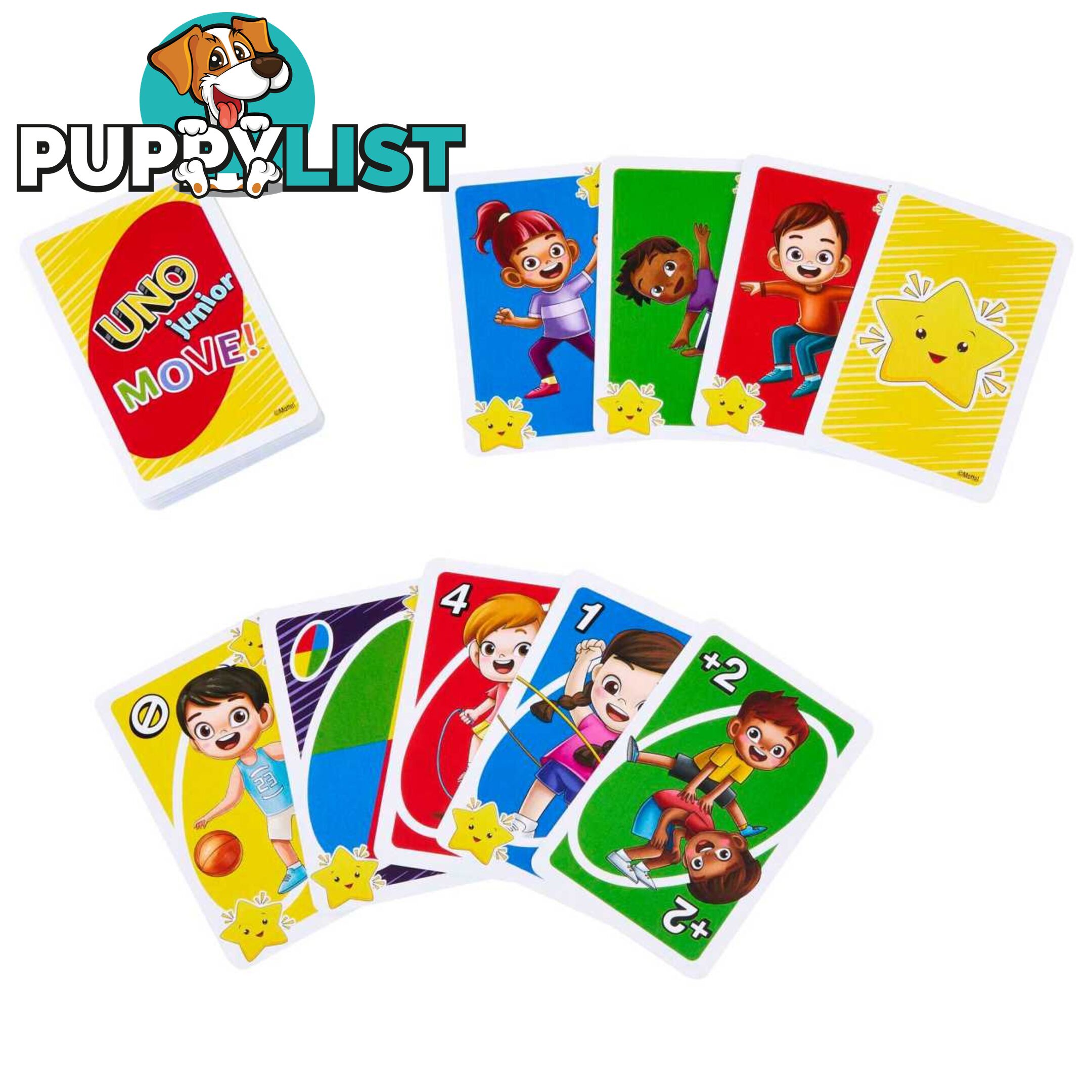 UNO Junior Move Card Game - Mahnn03 - 0194735145607