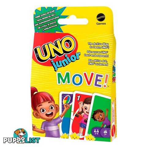 UNO Junior Move Card Game - Mahnn03 - 0194735145607