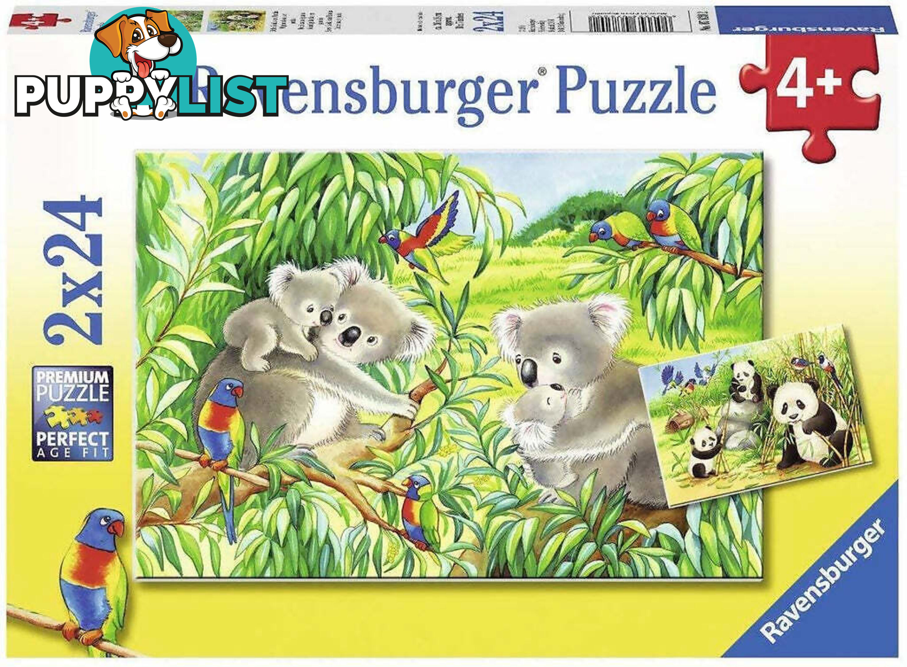 Ravensburger - Sweet Koalas & Pandas Jigsaw Puzzle 2 X 24pc - Mdrb078202 - 4005556078202