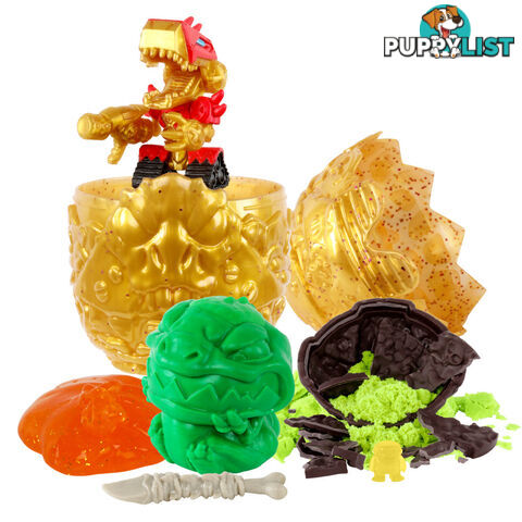 Treasure X - Dino Gold S4 Armored Egg - Break The Egg Squeeze Out The Dino - Mj41721 - 630996417201