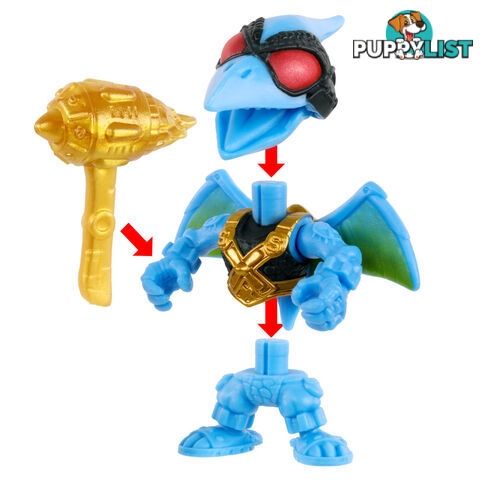 Treasure X - Dino Gold S4 Armored Egg - Break The Egg Squeeze Out The Dino - Mj41721 - 630996417201