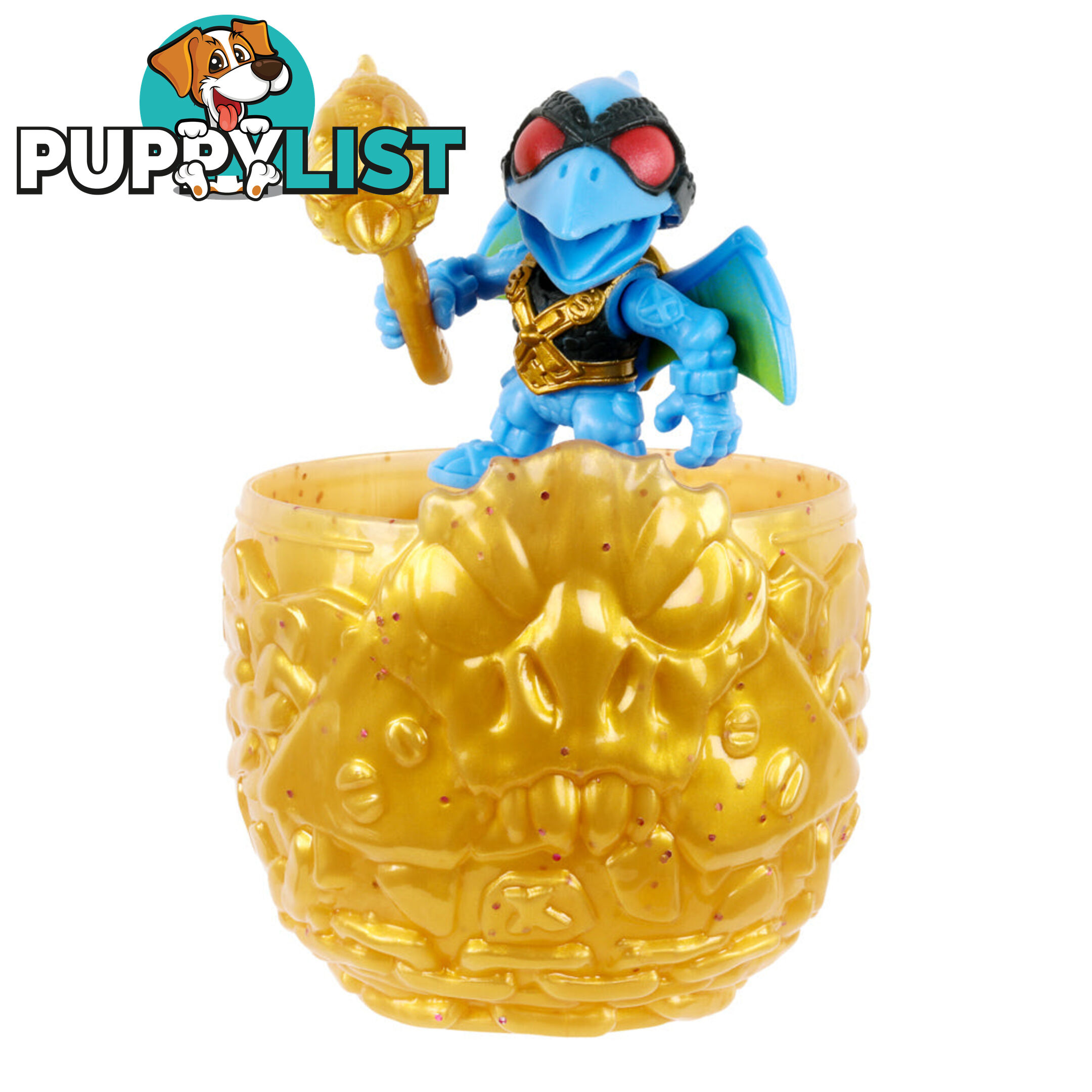 Treasure X - Dino Gold S4 Armored Egg - Break The Egg Squeeze Out The Dino - Mj41721 - 630996417201