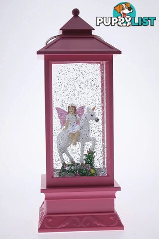 Cotton Candy - Pink Lantern With Unicorn & Fairy Ccfv226 - 9324651395652