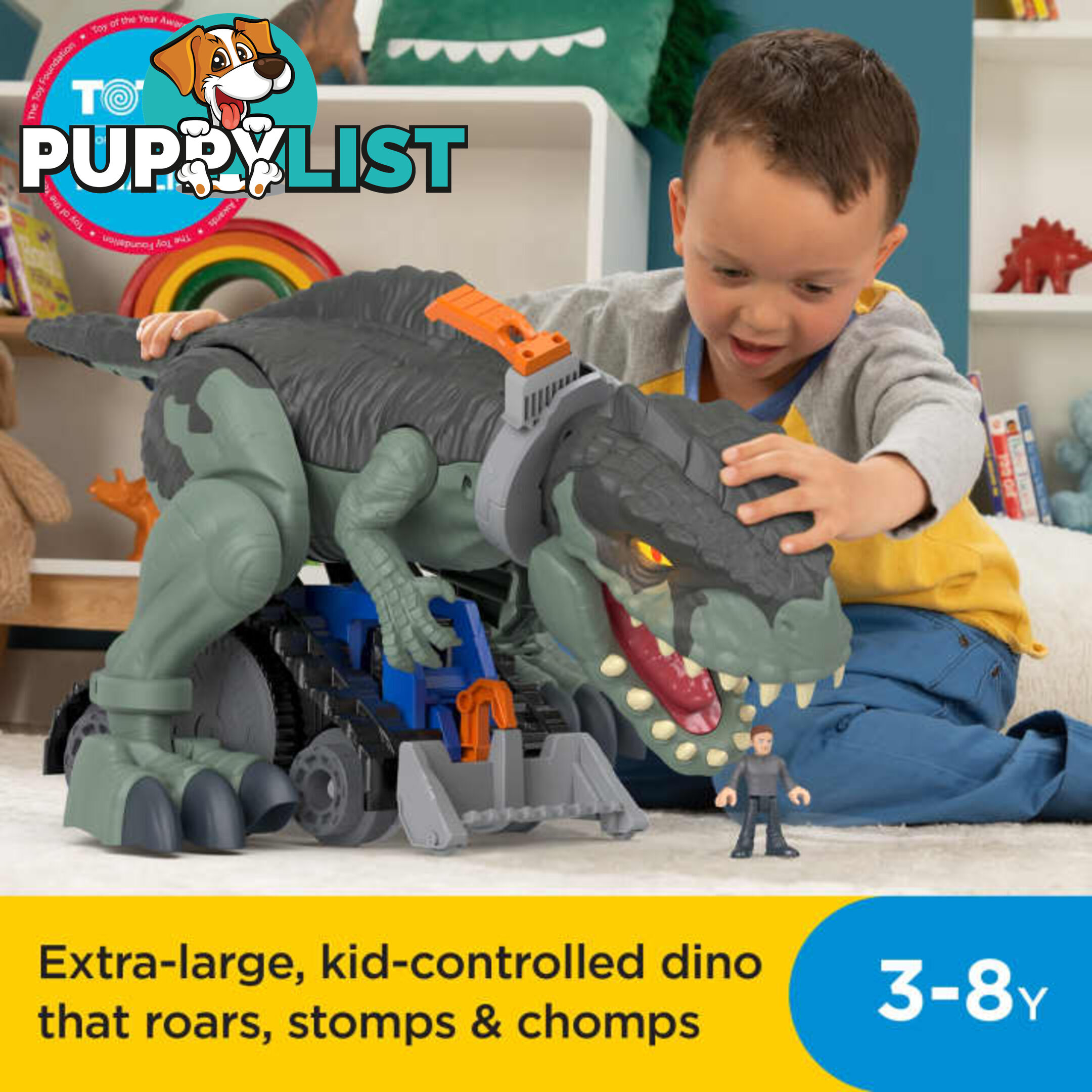 Imaginext - Mega Stomp & Rumble Giga Dino Gwt22 - 887961946536