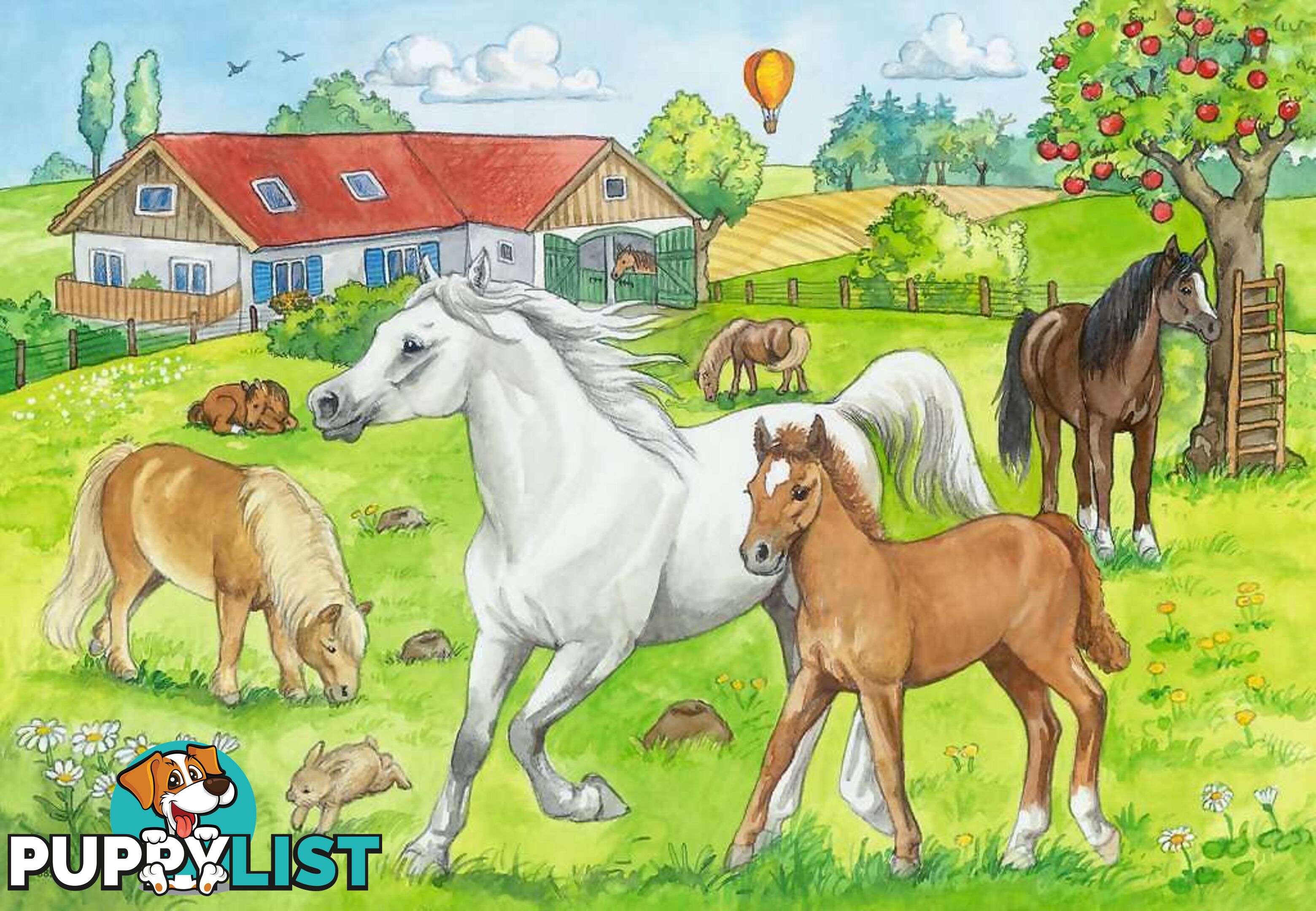 Ravensburger - At The Stables On The Horse Farm Jigsaw Puzzle 2 X 24pc - Mdrb07833 - 4005556078332