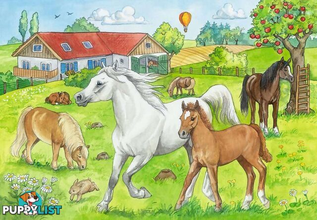 Ravensburger - At The Stables On The Horse Farm Jigsaw Puzzle 2 X 24pc - Mdrb07833 - 4005556078332