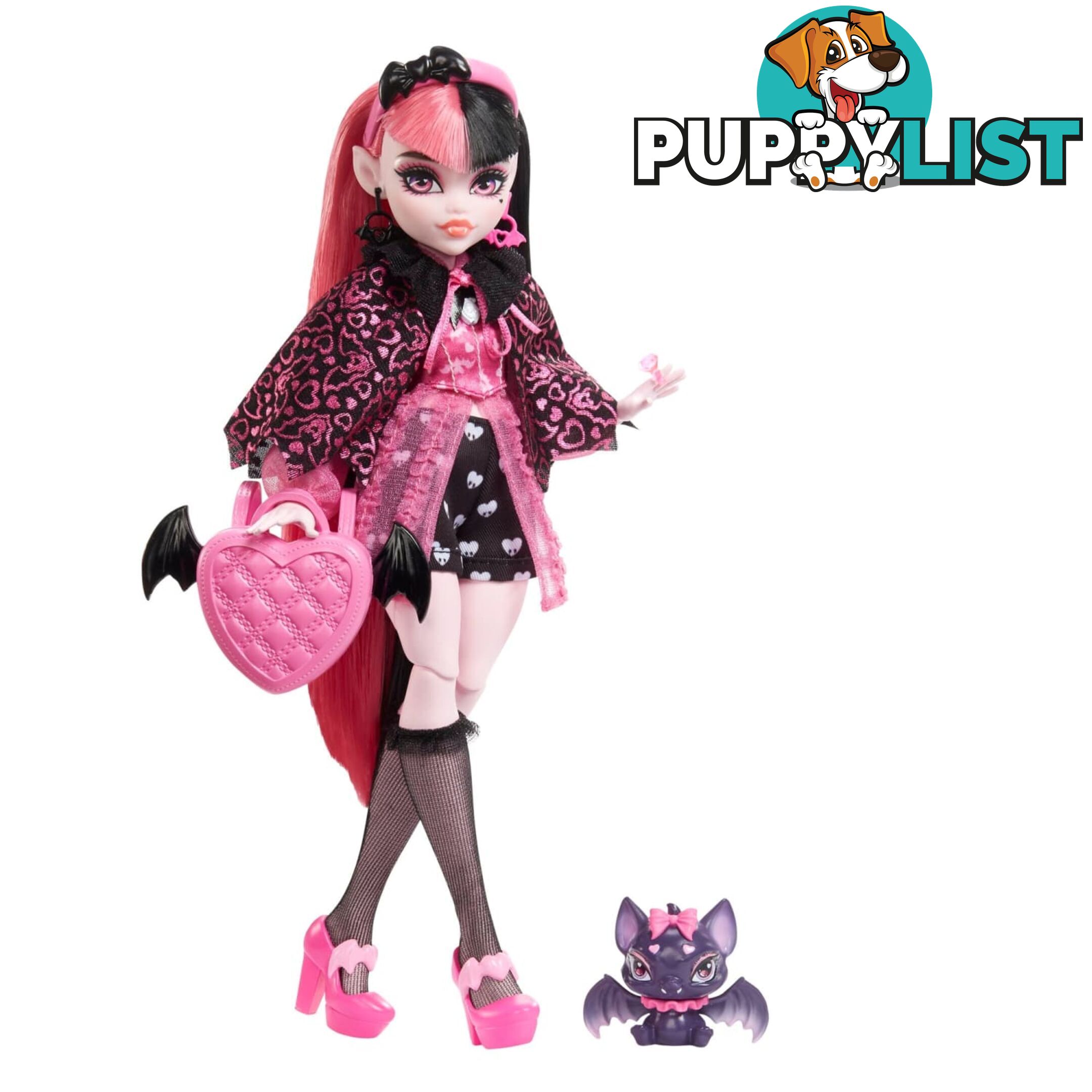 Monster High - Draculaura Doll With Pet And Accessories - Mahhk51 - 194735069910