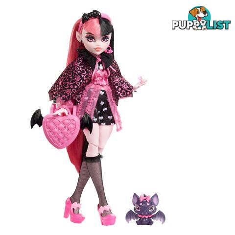 Monster High - Draculaura Doll With Pet And Accessories - Mahhk51 - 194735069910