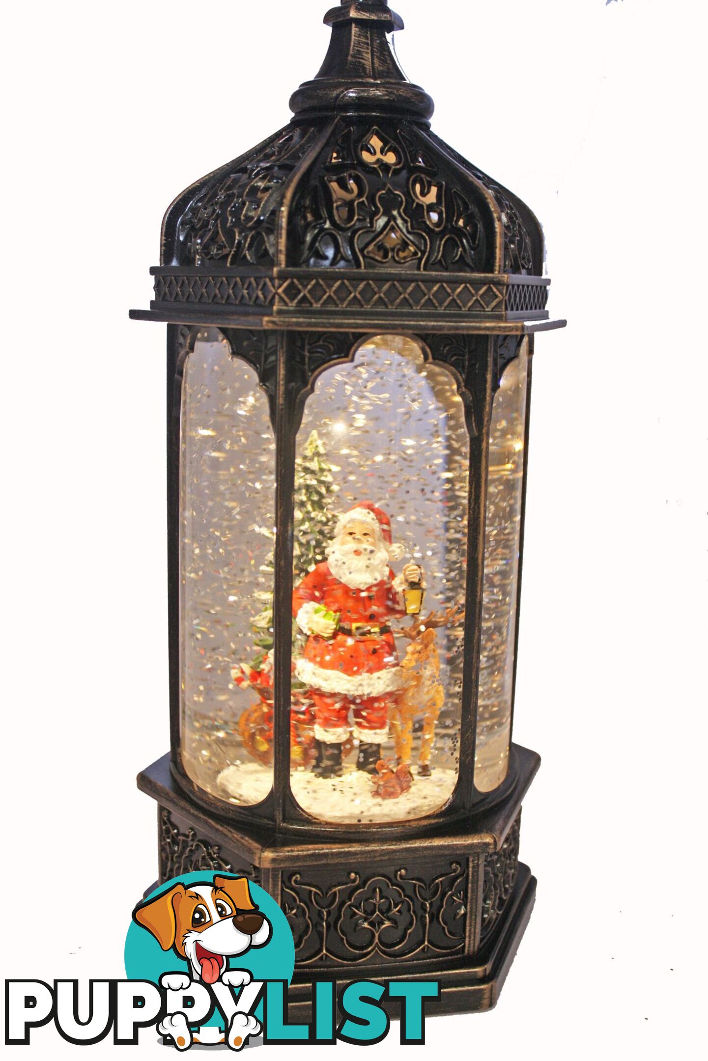 Cotton Candy - Xmas Led Hexagon Lantern Santa - Xac349 - 9353468008264