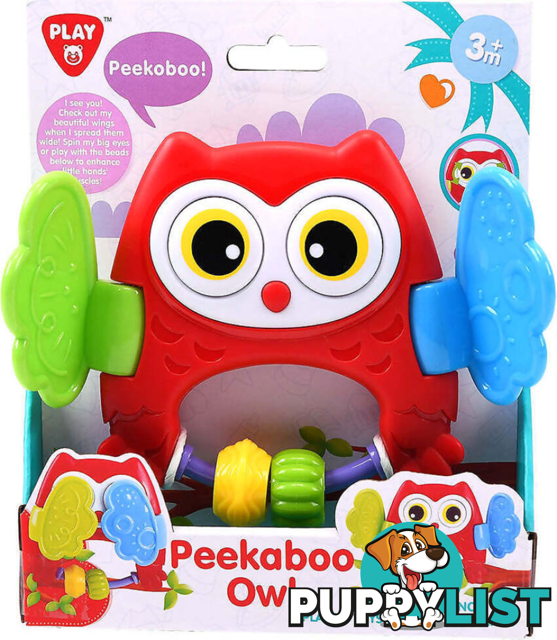 Playgo Toys Ent. Ltd - Peekaboo Owl - Art66115 - 4892401015785