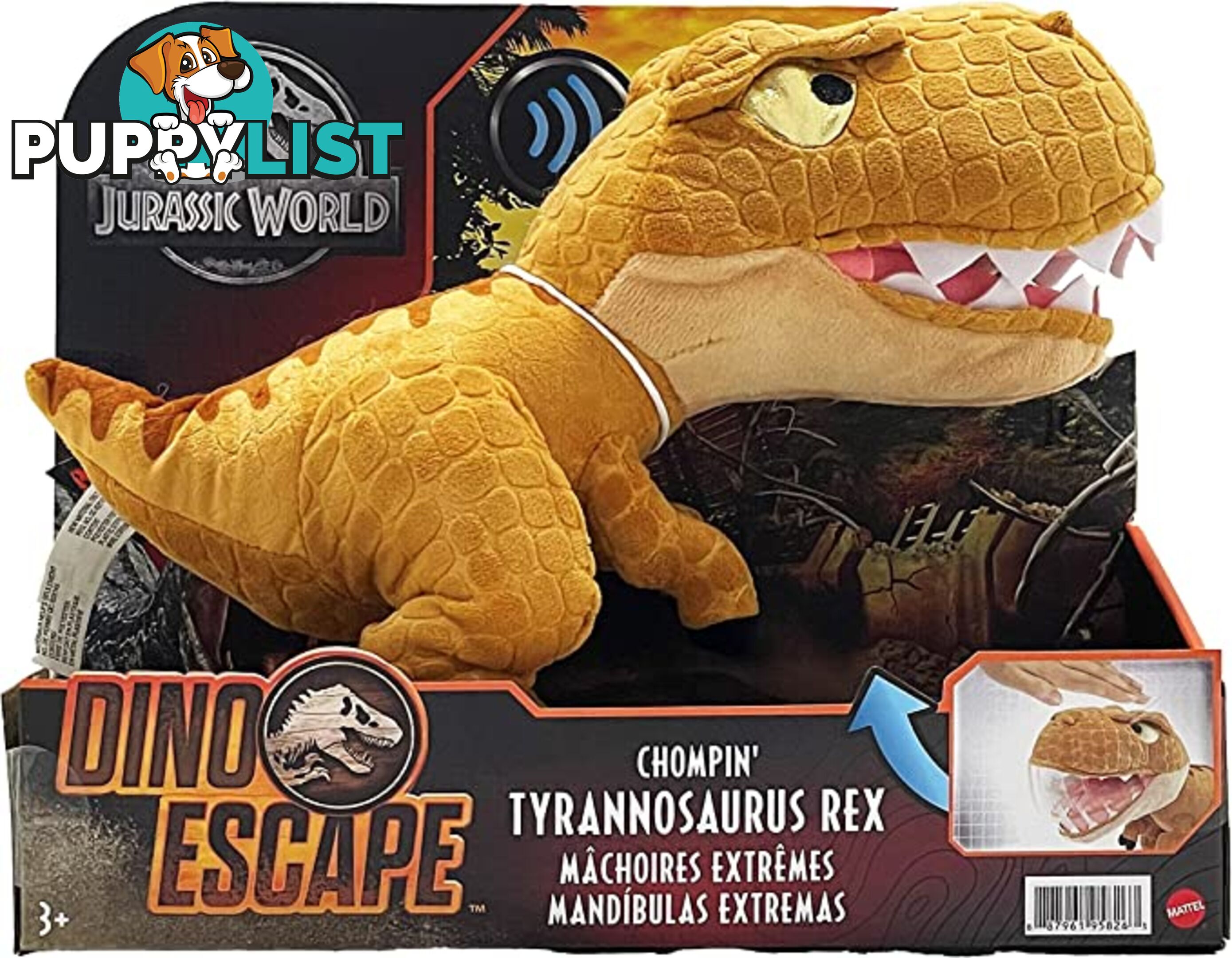 Jurassic World Dino Escape Chompin Tyrannosaurus Rex Plush - 887961958263