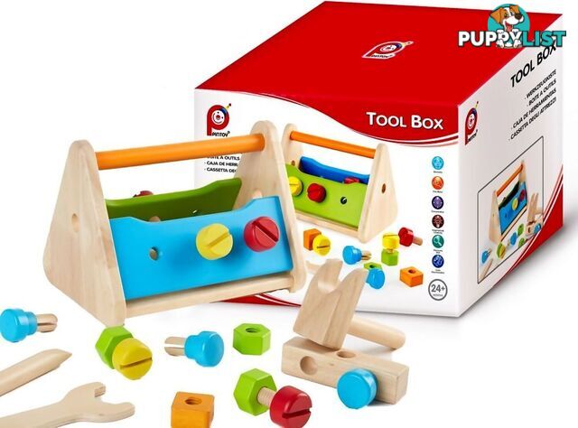 Tool Box - Pintoy Wooden Toys - Jdpin028333 - 6943478028333