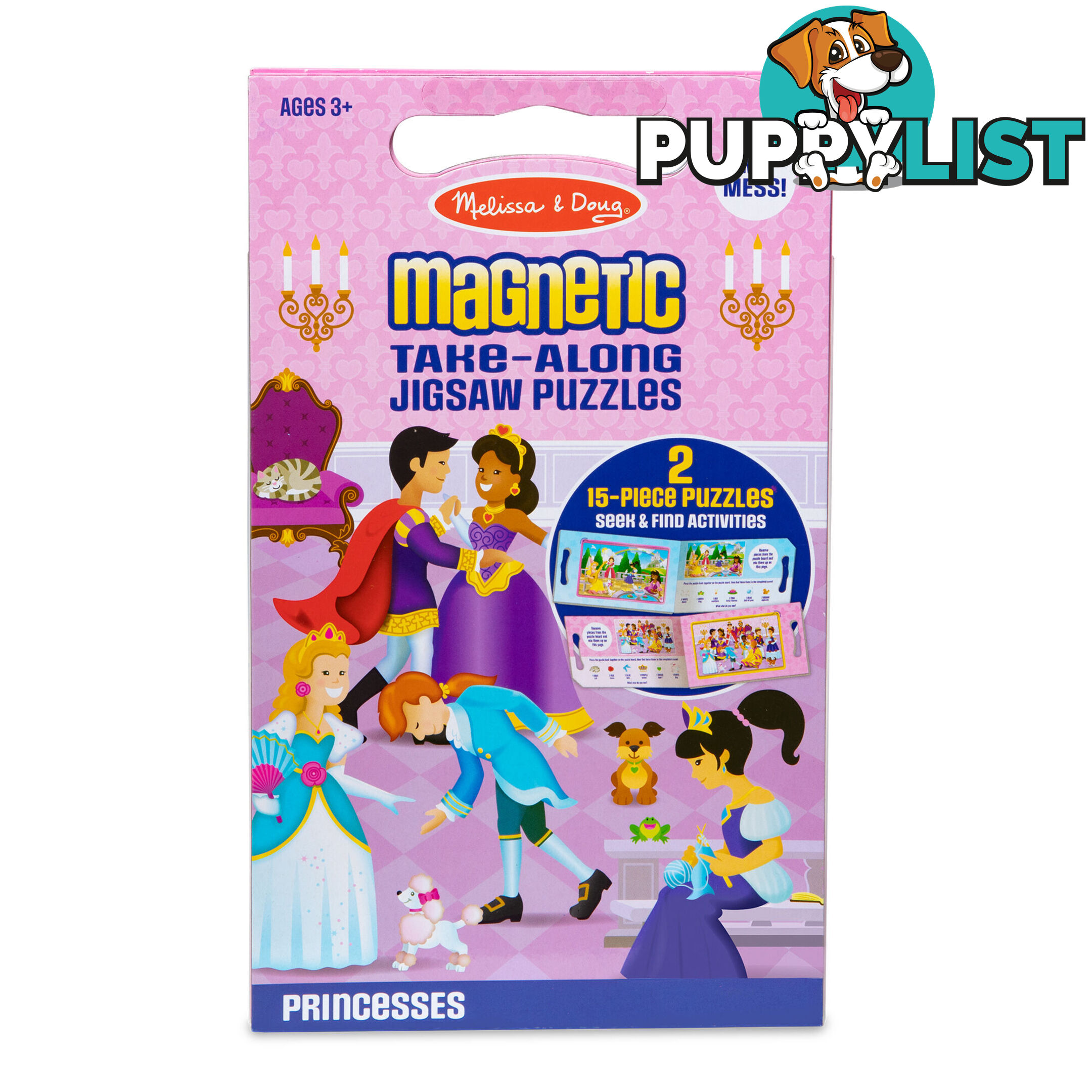 Melissa & Doug - Take Along Magnetic Jigsaw Puzzles - Princesses Mdmnd32831 - 000772328319