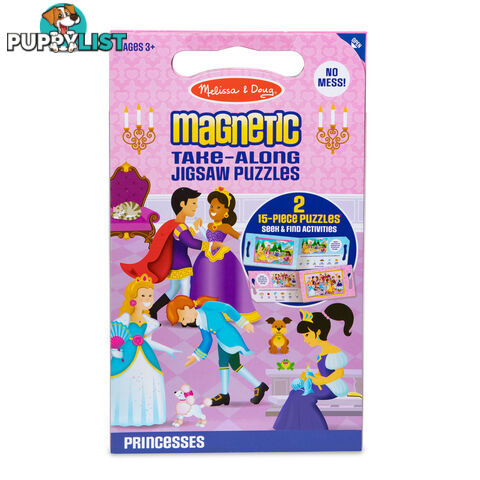 Melissa & Doug - Take Along Magnetic Jigsaw Puzzles - Princesses Mdmnd32831 - 000772328319