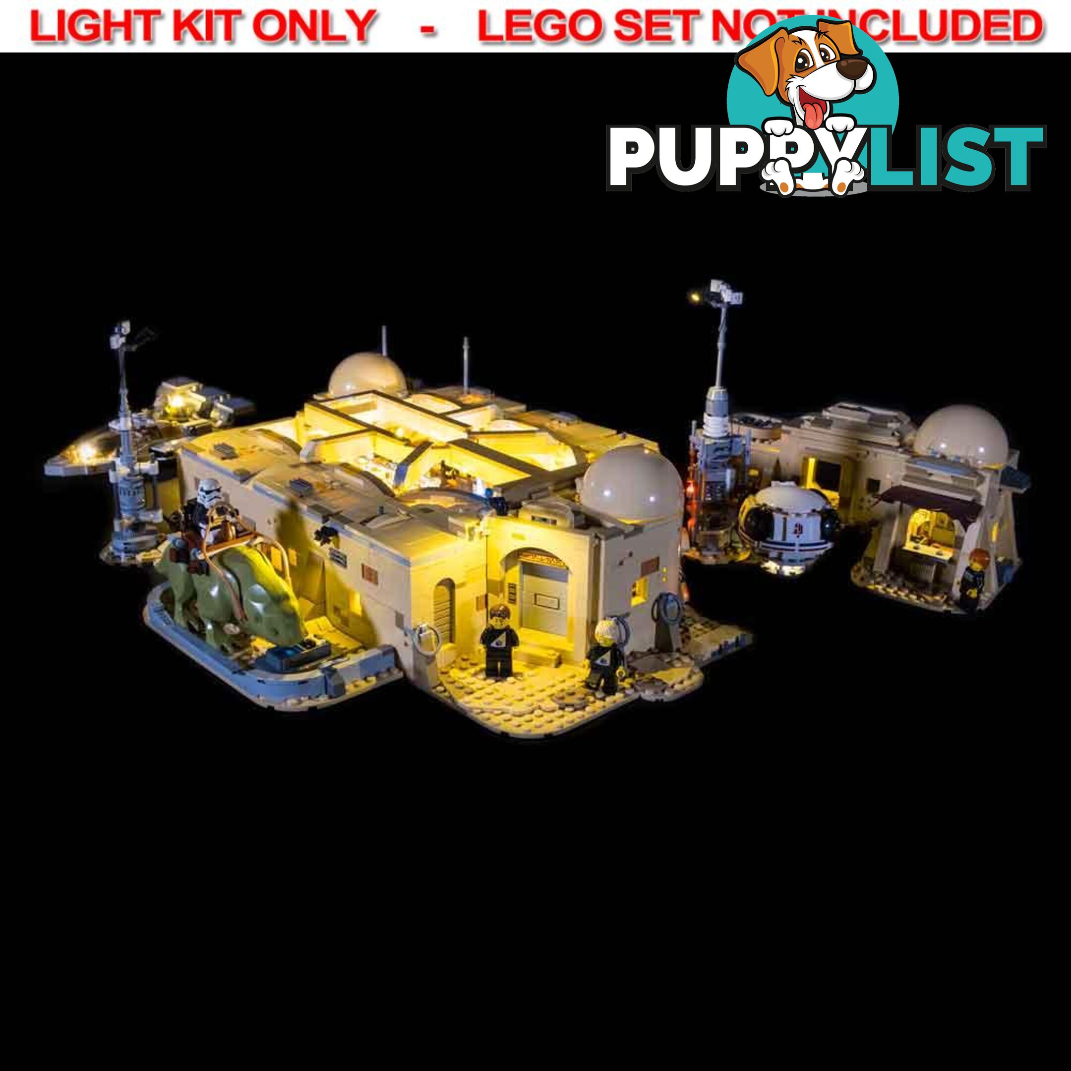 LIGHT KIT for LEGO Star Wars Mos Eisley Cantina 75290 - Light My Bricks - 744109767036