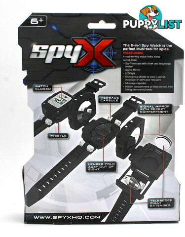 SpyX - 6-in-1 Spy Watch - Gdatm10501 - 840685105016