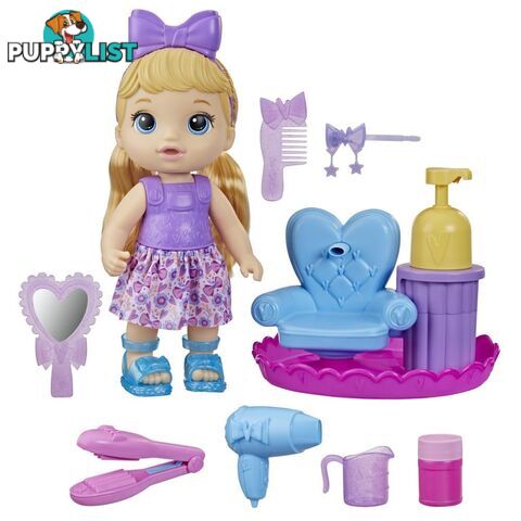 Baby Alive Sudsy Styling 12-inch Salon Baby Doll Incl Accessories Bubble Solution Hasbro - Hbf51125xoo - 5010994126896