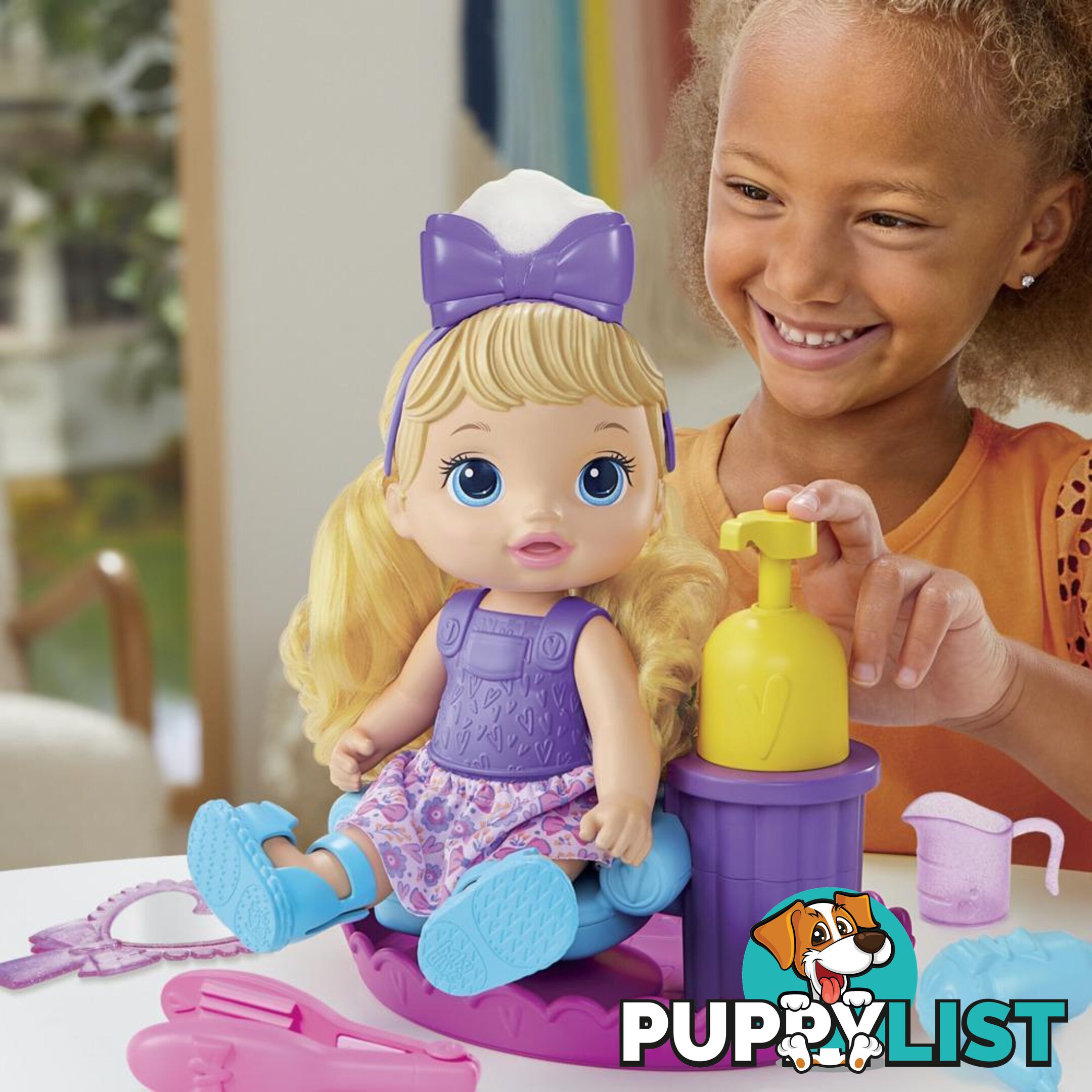 Baby Alive Sudsy Styling 12-inch Salon Baby Doll Incl Accessories Bubble Solution Hasbro - Hbf51125xoo - 5010994126896