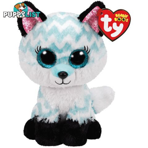 Ty Beanie Boos - Atlas - Aqua Fox  23cm Medium - 008421364916