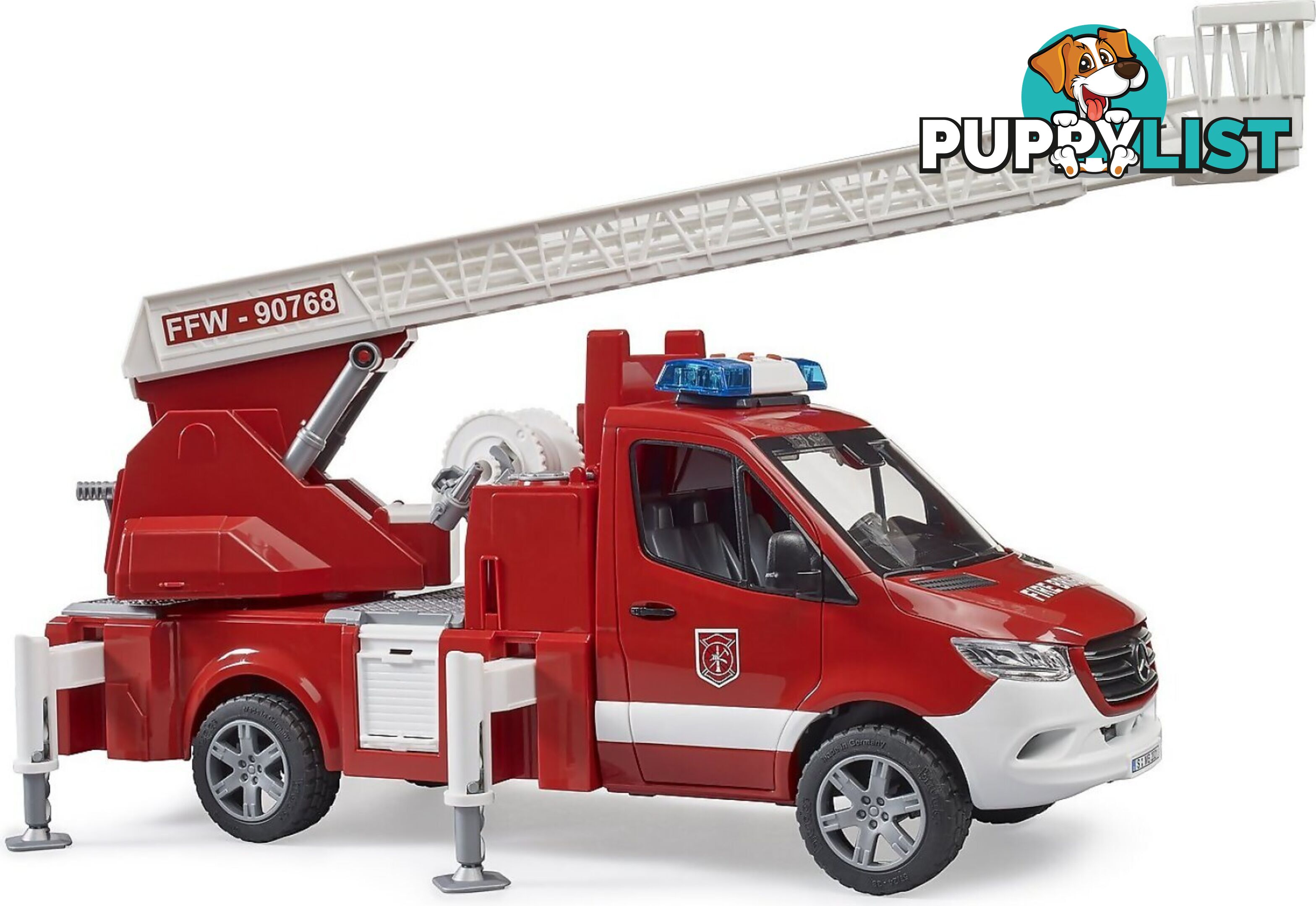 Bruder Mercedes Benz Sprinter Fire Engine With Slewing Ladder And Water Pump 1:16 Scale - Zi24002532 - 4001702025328