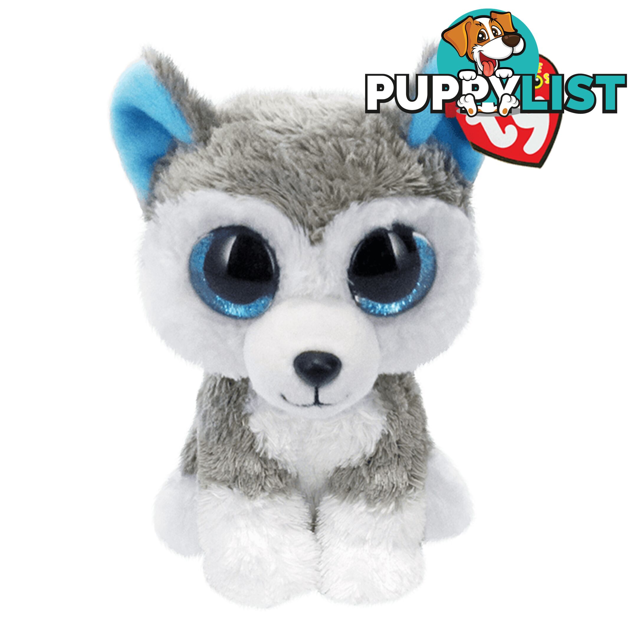 Ty Beanie Boos - Slush - Grey And White Husky 15cm Small 36006 - 008421361786