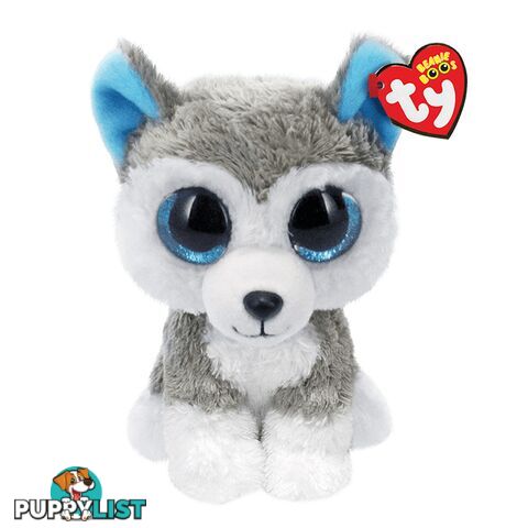 Ty Beanie Boos - Slush - Grey And White Husky 15cm Small 36006 - 008421361786