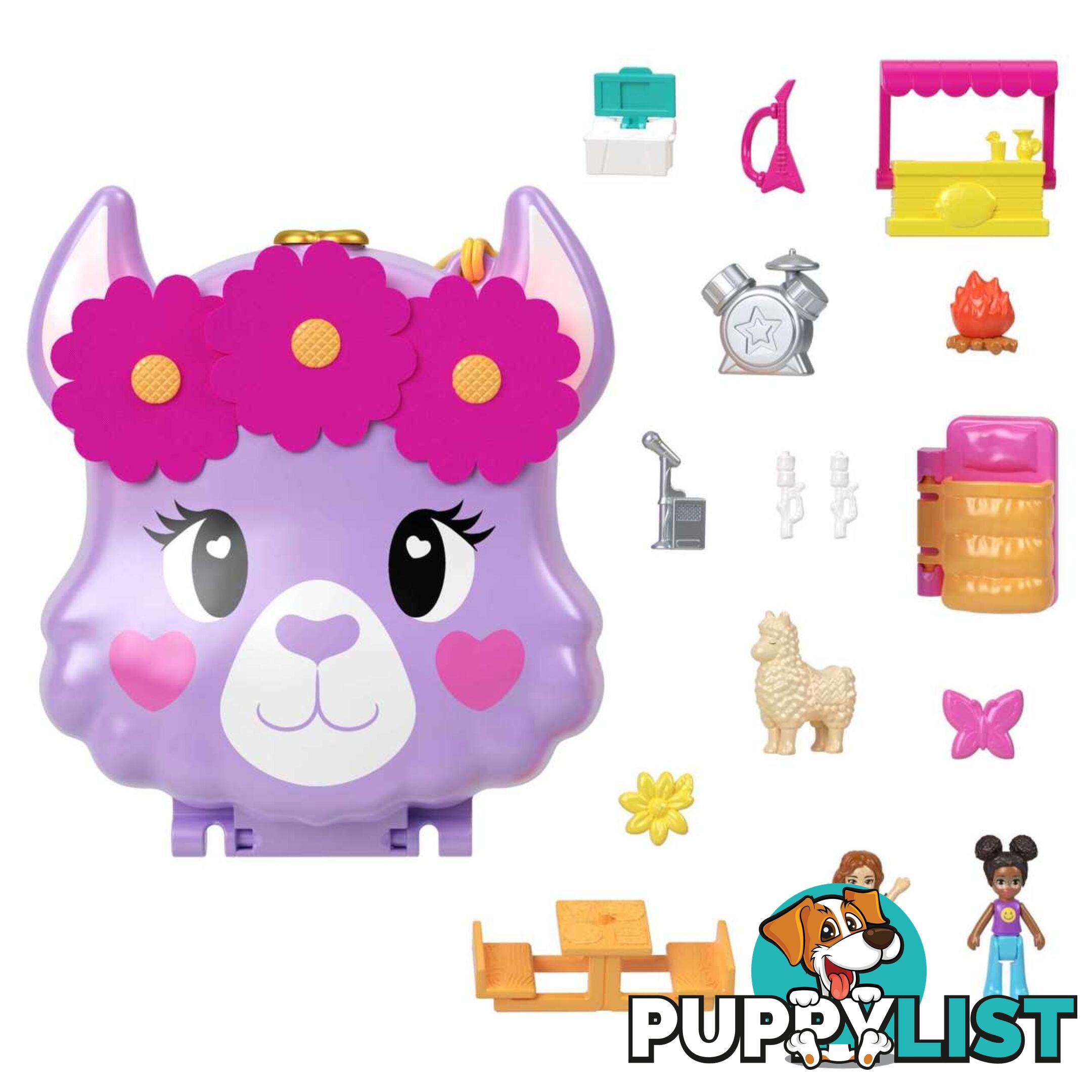 Polly Pocket - Camp Adventure Llama Compact - Mahkv33 - 0194735109111