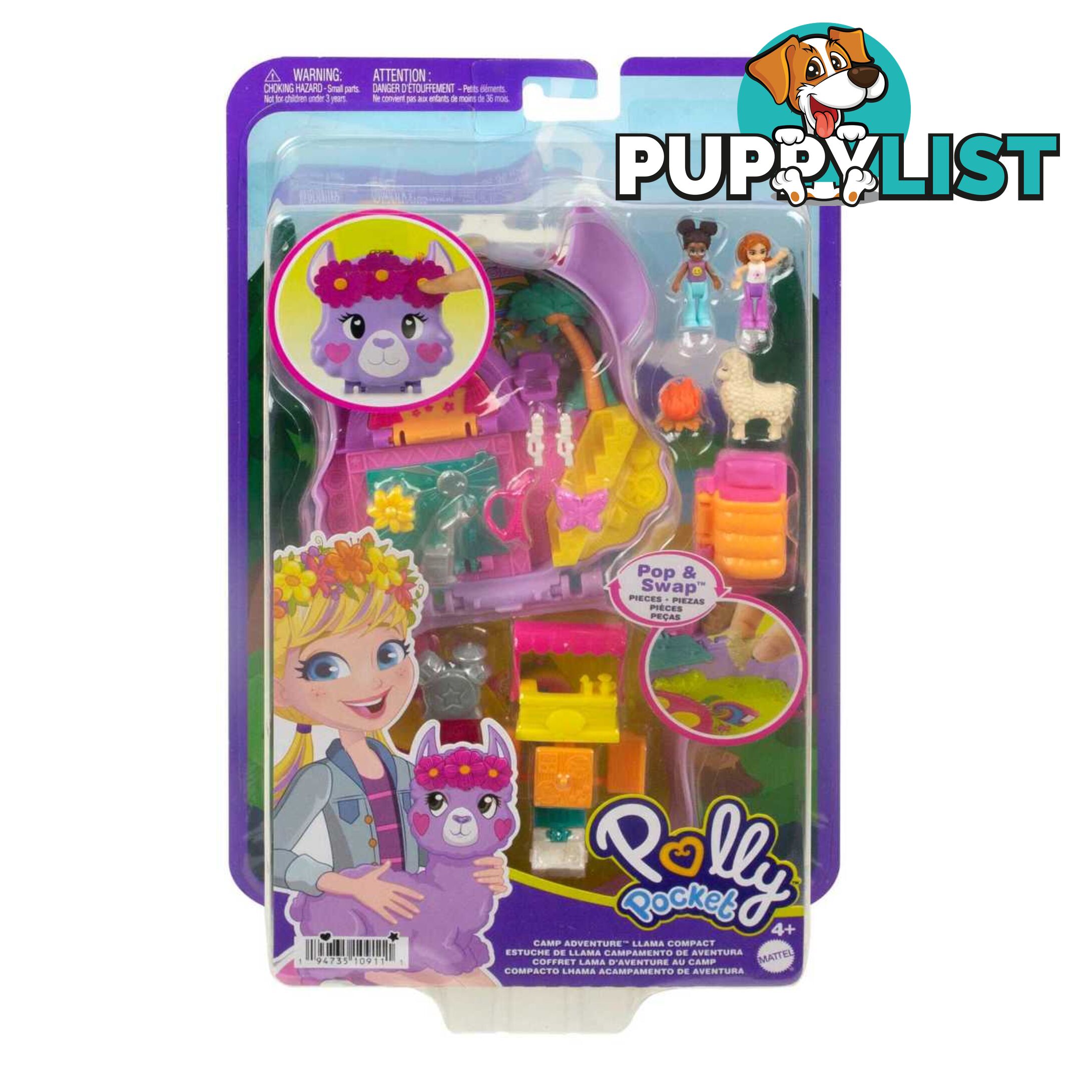 Polly Pocket - Camp Adventure Llama Compact - Mahkv33 - 0194735109111