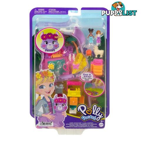 Polly Pocket - Camp Adventure Llama Compact - Mahkv33 - 0194735109111