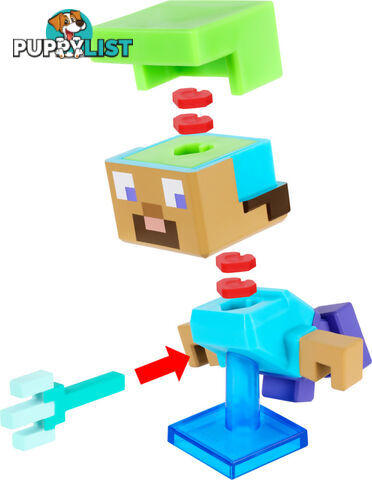 Treasure X - Minecraft Sand & Sea Overworld Mine & Craft Character - Mj41712 - 630996417102